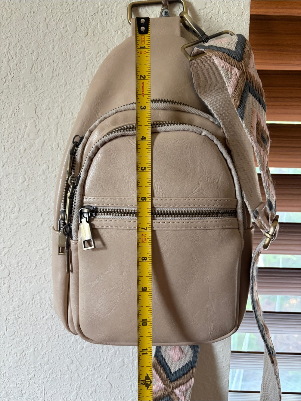 2 Sling Crossbody Bags with Tribal Strap - Picture 15 of 16